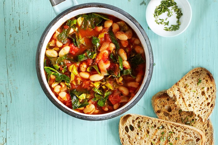 White bean and spring green one-pot White bean and spring green one-pot