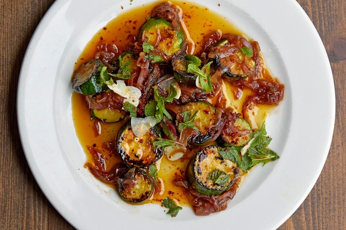 Fried Courgette with Agrodolce Sauce Fried Courgette with Agrodolce Sauce