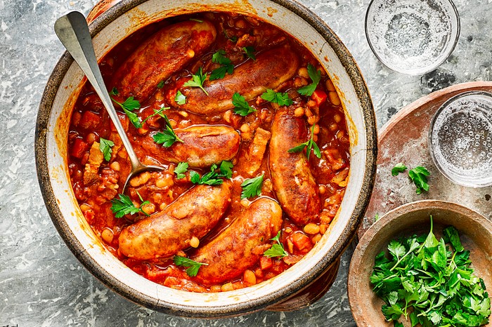 Sausage and Bean Casserole for an Easy One Pot Sausage Recipe Sausage and Bean Casserole for an Easy One Pot Sausage Recipe