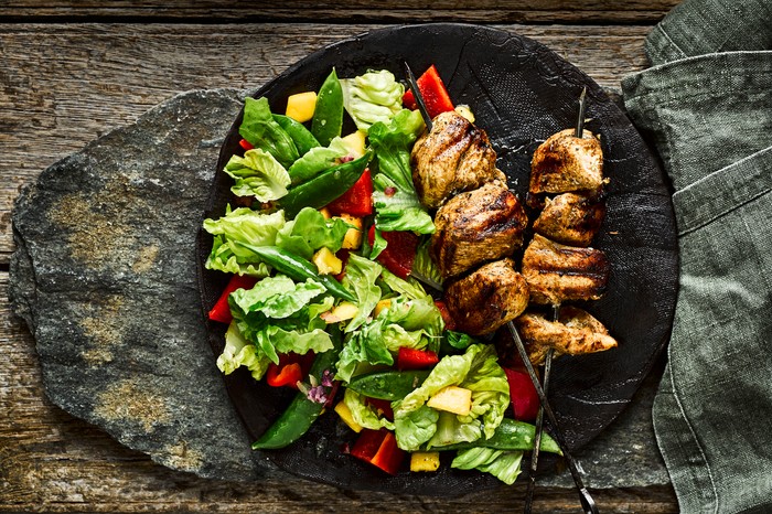 Jerk Chicken Skewers Recipe with Mango Salad Jerk Chicken Skewers Recipe with Mango Salad