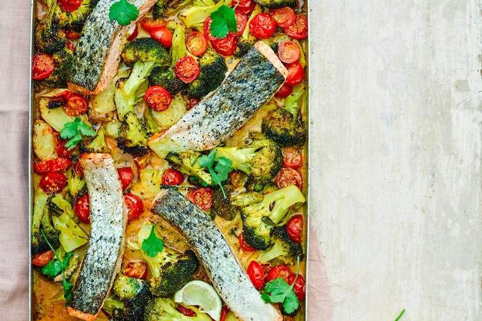 Salmon Tray Bake Recipe