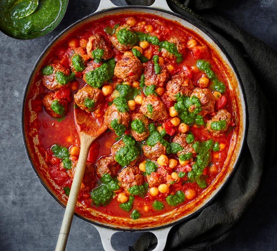 Meatball Stew Recipe Meatball stew with coriander chutney